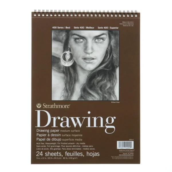 Croquera Drawing Serie 400 Strathmore 22,9x30,5cm. 130g/m2 24 Hojas