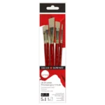 Set 5 Pinceles para Oleo Daler Rowney Simply