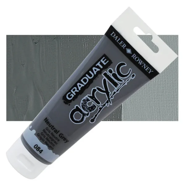Tubo Acrilico Daler Rowney Graduate 120ml. Gris Neutro 084