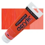 Tubo Acrilico Daler Rowney Graduate 120ml. Bermellon 588