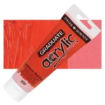 Tubo Acrilico Daler Rowney Graduate 120ml. Rojo Cadmio 500