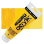 Tubo Acrilico Daler Rowney Graduate 120ml. Amarillo Cadmio 605