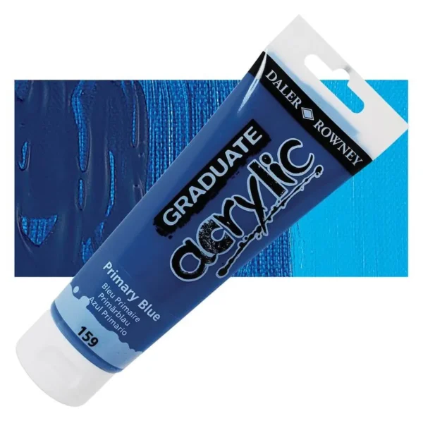 Tubo Acrilico Daler Rowney Graduate 120ml. Azul Primario 159