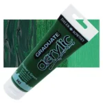 Tubo Acrilico Daler Rowney Graduate 120ml. Verde Hooker 343