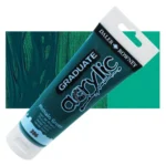 Tubo Acrilico Daler Rowney Graduate 120ml. Verde Ftalo 386