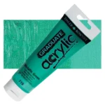 Tubo Acrilico Daler Rowney Graduate 120ml. Verde Metalico 719