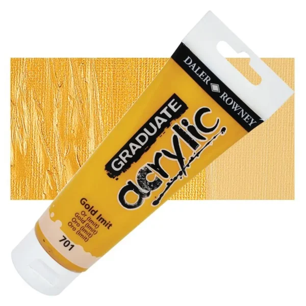 Tubo Acrilico Daler Rowney Graduate 120ml. Oro 701