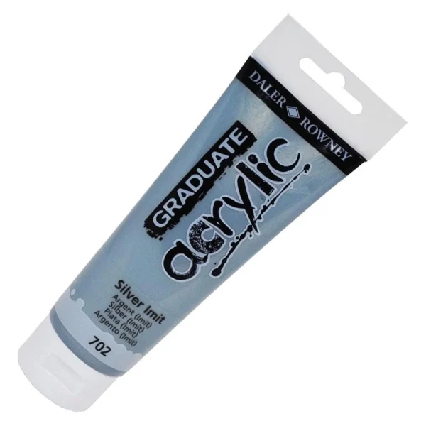 Tubo Acrilico Daler Rowney Graduate 120ml. Plata 702