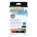 Set 12 Lapices Acuarelables + Pincel Recargable Daler Rowney Simply