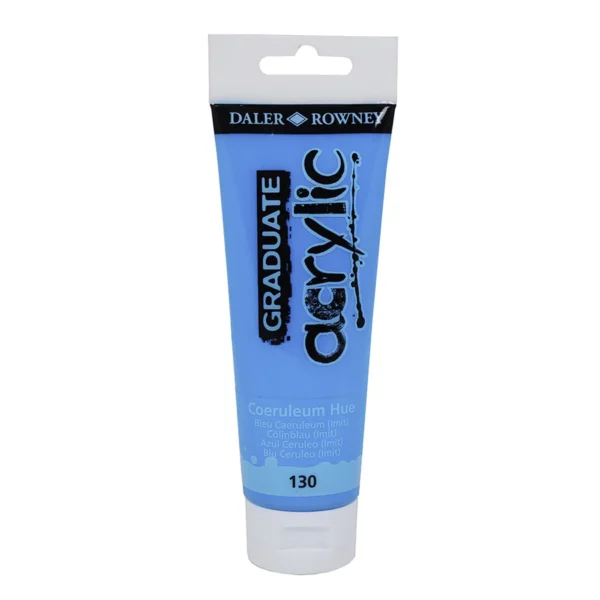 Tubo Acrilico Daler Rowney Graduate 120ml. Azul Ceruleo 130