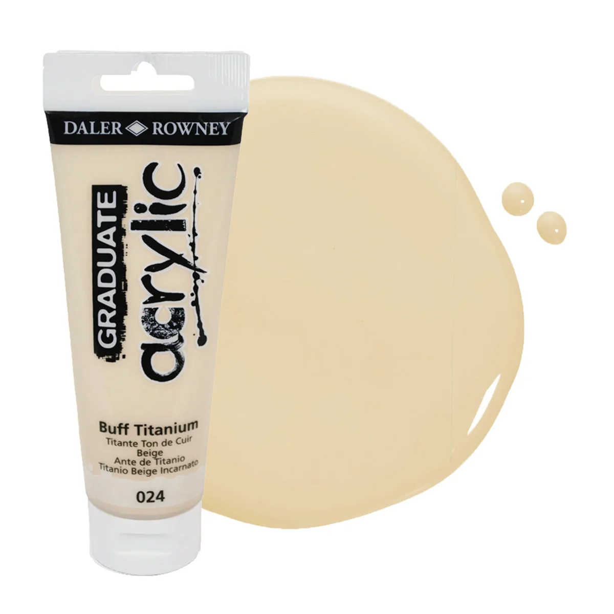 Tubo Acrilico Daler Rowney Graduate 120ml. Titanio Beige 024 - Image 1