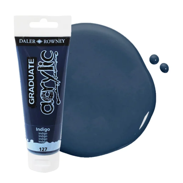 Tubo Acrilico Daler Rowney Graduate 120ml. Indigo 127