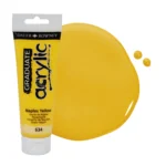 Tubo Acrilico Daler Rowney Graduate 120ml. Amarillo de Napoles 634