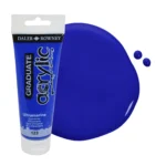 Tubo Acrilico Daler Rowney Graduate 120ml. Azul Ultramar 123