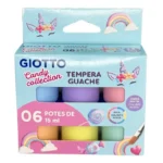 Tempera Guache Giotto 6 Colores Pasteles 15ml Candy Collection