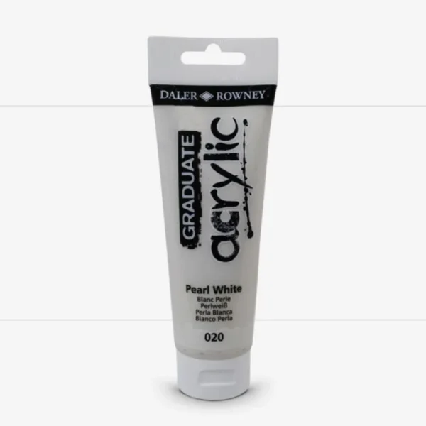 Tubo Acrilico Daler Rowney Graduate 120ml. Blanco Perla 020