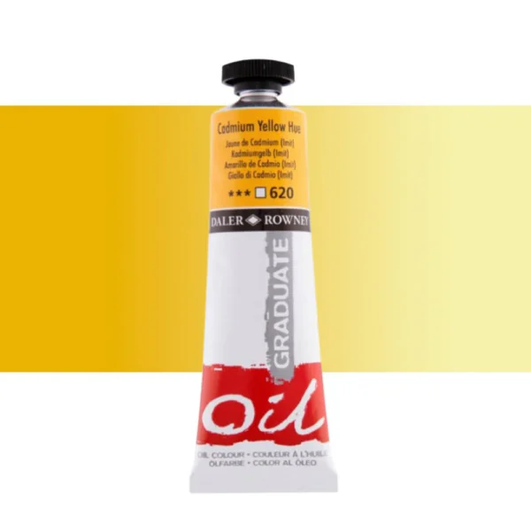 Tubo Oleo Daler Rowney Graduate 38ml. Amarillo Cadmio 620