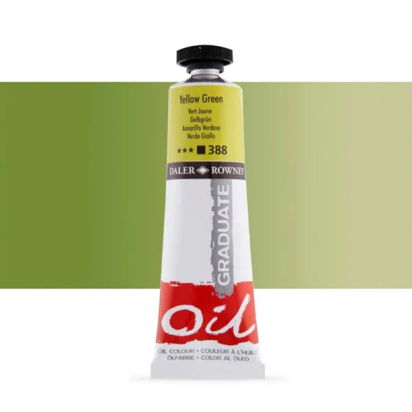 Tubo Oleo Daler Rowney Graduate 38ml. Amarillo Verdoso 388