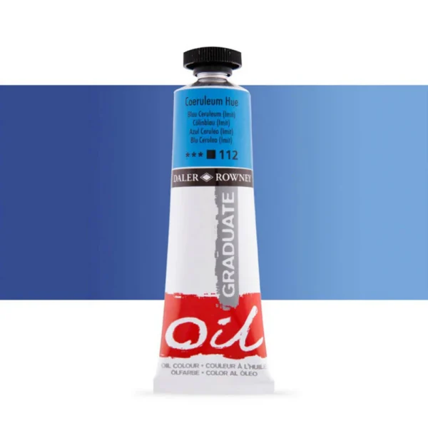 Tubo Oleo Daler Rowney Graduate 38ml. Azul Ceruleo 112