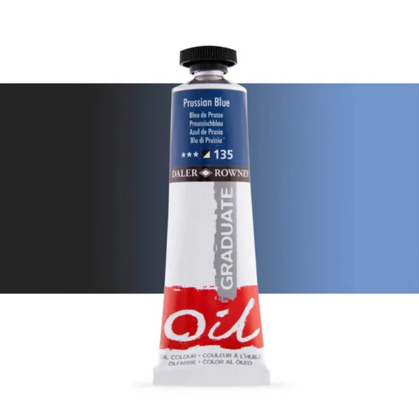 Tubo Oleo Daler Rowney Graduate 38ml. Azul de Prusia 135