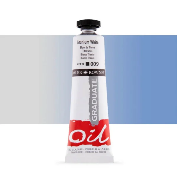 Tubo Oleo Daler Rowney Graduate 38ml. Blanco Titanio 009