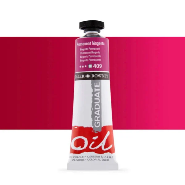 Tubo Oleo Daler Rowney Graduate 38ml. Magenta Permanente 409