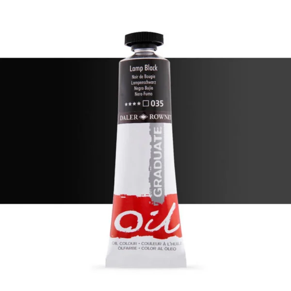 Tubo Oleo Daler Rowney Graduate 38ml. Negro Bujia 035