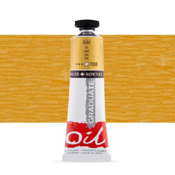 Tubo Oleo Daler Rowney Graduate 38ml. Oro 708