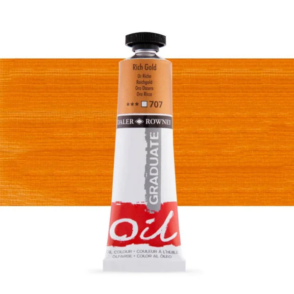 Tubo Oleo Daler Rowney Graduate 38ml. Oro Oscuro 707