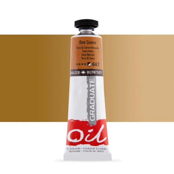 Tubo Oleo Daler Rowney Graduate 38ml. Siena Natural 667