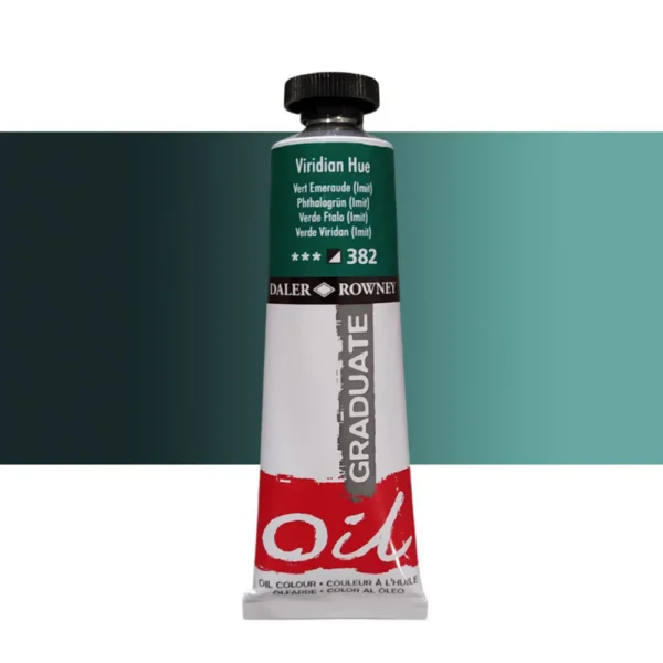 Tubo Oleo Daler Rowney Graduate 38ml. Verde Ftalo 382