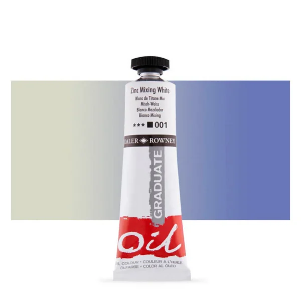 Tubo Oleo Daler Rowney Graduate 38ml. Blanco Zinc 001