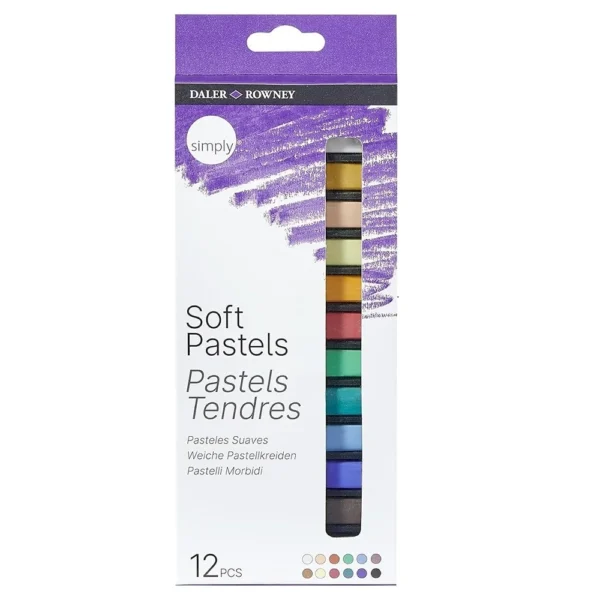 Set 12 Pasteles Soft Daler Rowney Simply