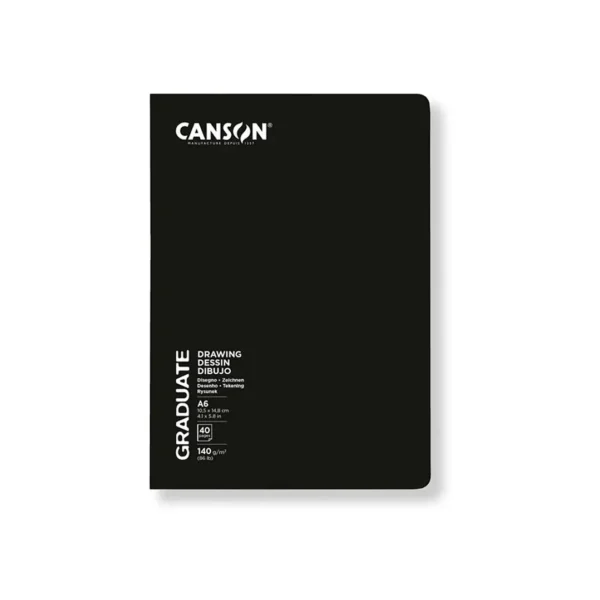 Book Canson Graduate Grapado para Boceto A6 140gr. 20 Hojas