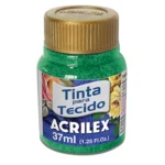 Pintura de Genero Glitter Acrilex Verde Esmeralda 37ml