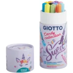 Marcadores Giotto Turbo Soft Brush 12 Colores Candy Collection