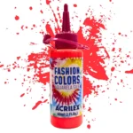 Pintura para Tela Fashion Colors Acuarela Silk Acrilex Rojo 60ml