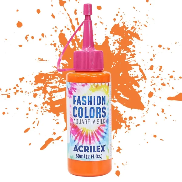 Pintura para Tela Fashion Colors Acuarela Silk Acrilex Naranjo 60ml