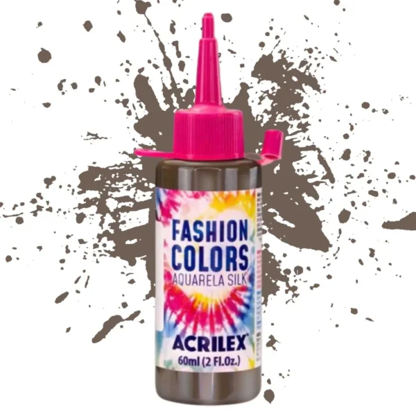 Pintura para Tela Fashion Colors Acuarela Silk Acrilex Marron 60ml