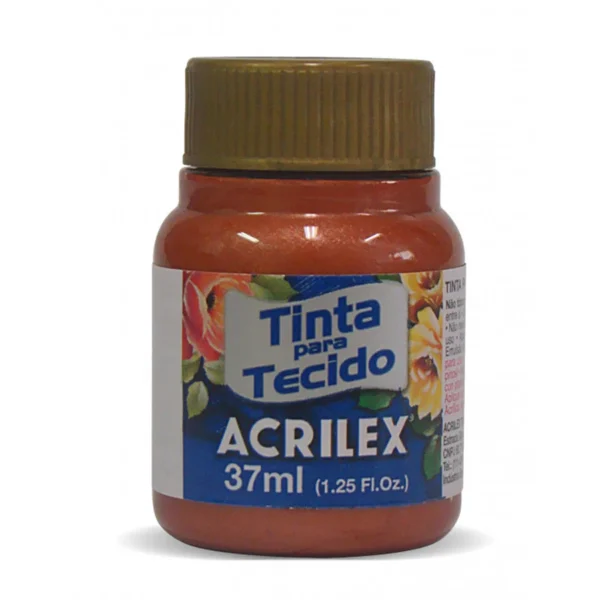 Pintura de Genero Metalizada Acrilex Cobre 37ml