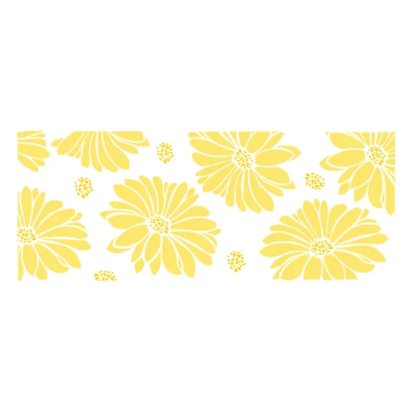 Stencil Acrilex 33x14cm. Margaritas