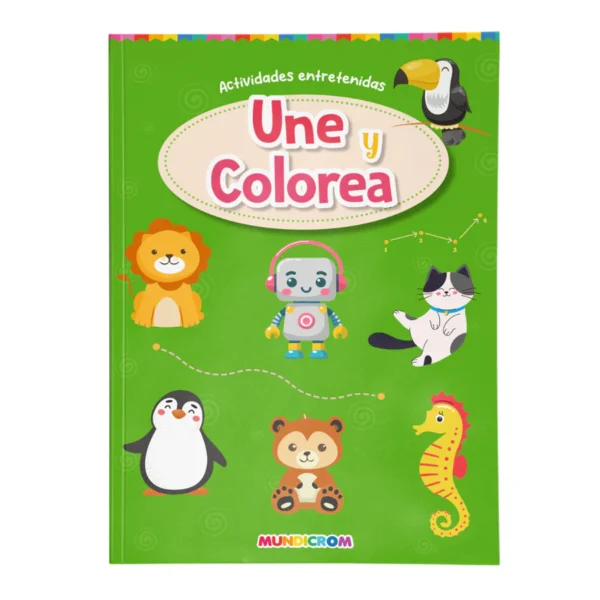 Libro Actividades Entretenidas Une y Colorea Mundicrom