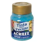 Pintura de Genero Glitter Acrilex Azul Turquesa 37ml