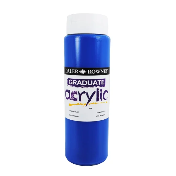 Frasco Acrilico Daler Rowney Graduate 500ml. Azul Primario 159