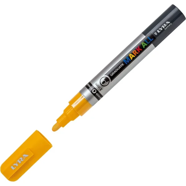 Marcador Acrilico Graduate Mark All Lyra 2mm. Yellow