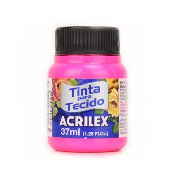Pintura de Genero Fluor Acrilex Rosado 37ml