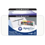 Set Acuarelas Aquafine Travel 24 Colores Caja Plastica Daler Rowney