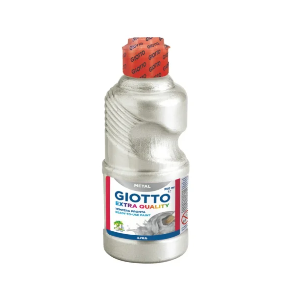 Frasco Tempera Giotto 250ml. Plata
