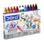 Set Crayones Jumbo 12 Colores + 1 Adicional Doms