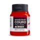 Frasco Pintura para Cuero Acrilex 37ml. Rojo Fuego 507